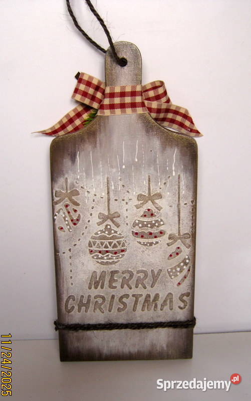 Deska świąteczna Misie rękodzieło Pozostałe Kraków