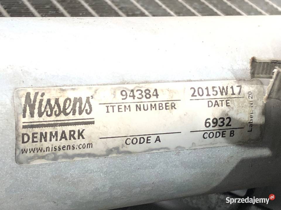 CHŁODNICA KLIMATYZACJI OPEL ZAFIRA A 20 200 9905 podkarpackie