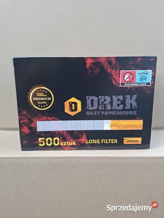 Gilza papierosowa Drek Long 20 mm 500 sztuk700 mazowieckie Radom