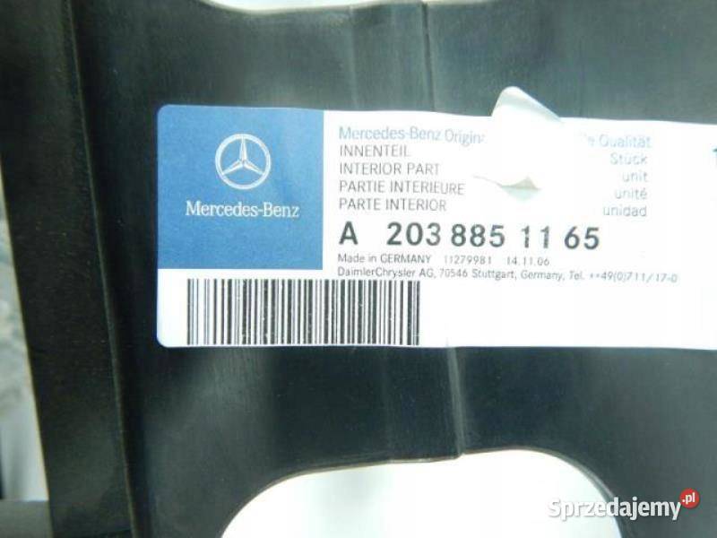 WZMOCNIENIE ZDERZAKA TYŁ MERCEDES W203 ORYGINAŁ