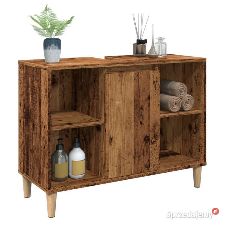 Szafka łazienkowa stare drewno 80x33x60 WM857133 Warszawa