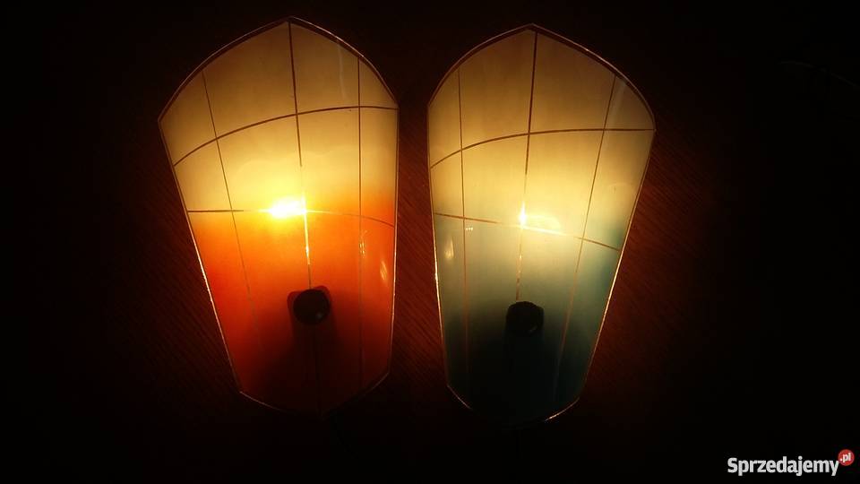 Kinkiety PRL lampki vintage loft Katowice