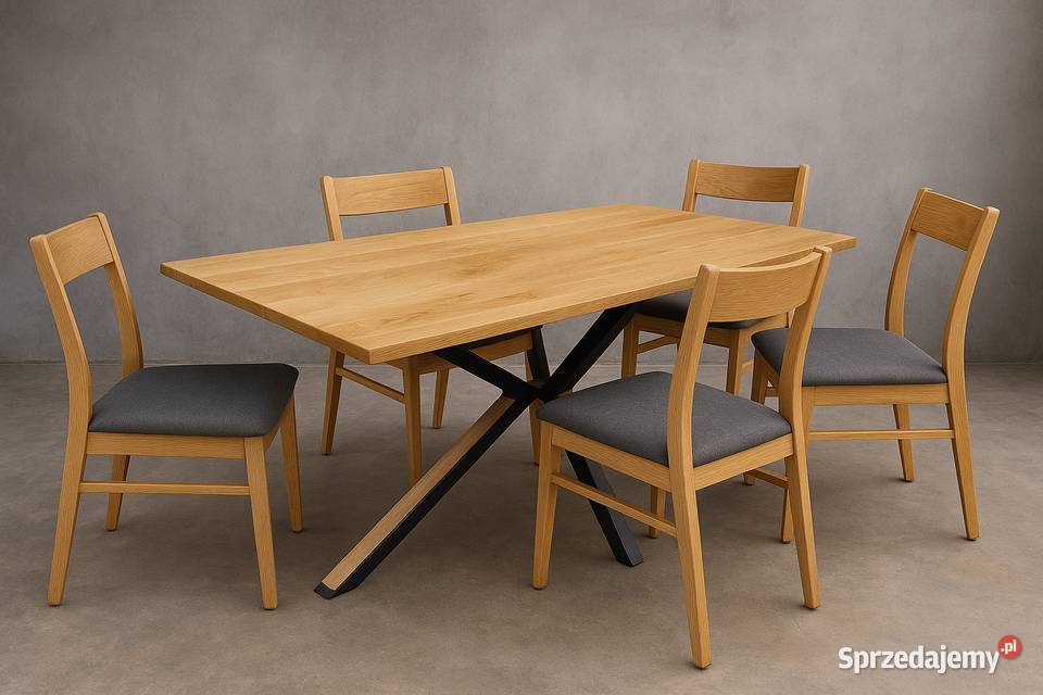 Stół Pająk Dębowy LOFT 100 Lite Drewno DĄB Kraków sprzedam