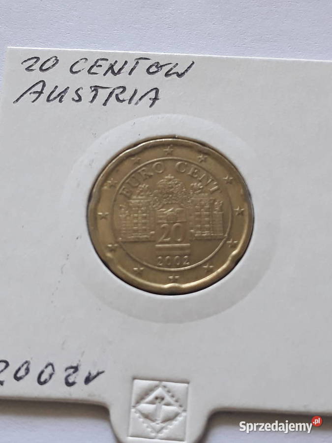 20 Eurocentów Austria 200220072009 r Konin