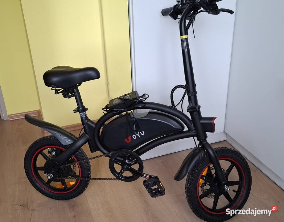Rower elektryczny DYU składany 36V 10Ah mały Pruszków