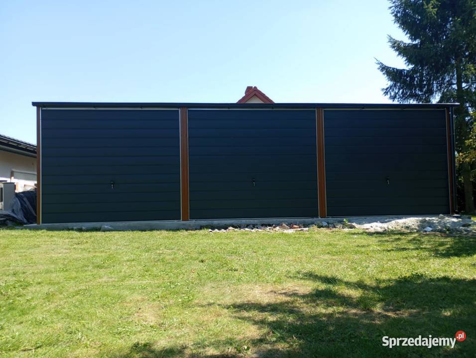 Garaż 3 stanowiskowy kolor 3 bramy Kraśnik