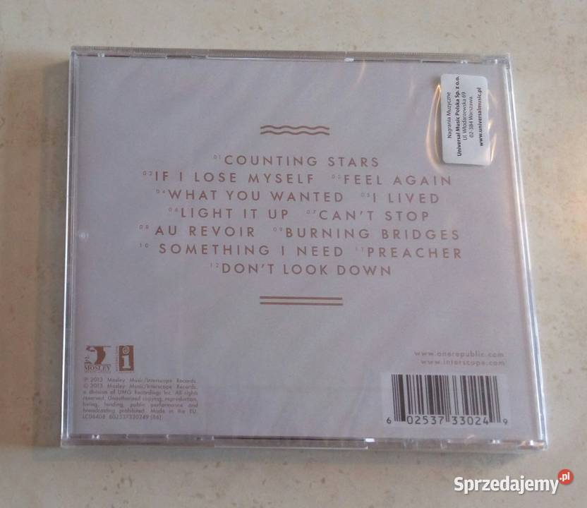 One Republic Maroon 5 Niall Horan zestaw 3 CD Zakopane