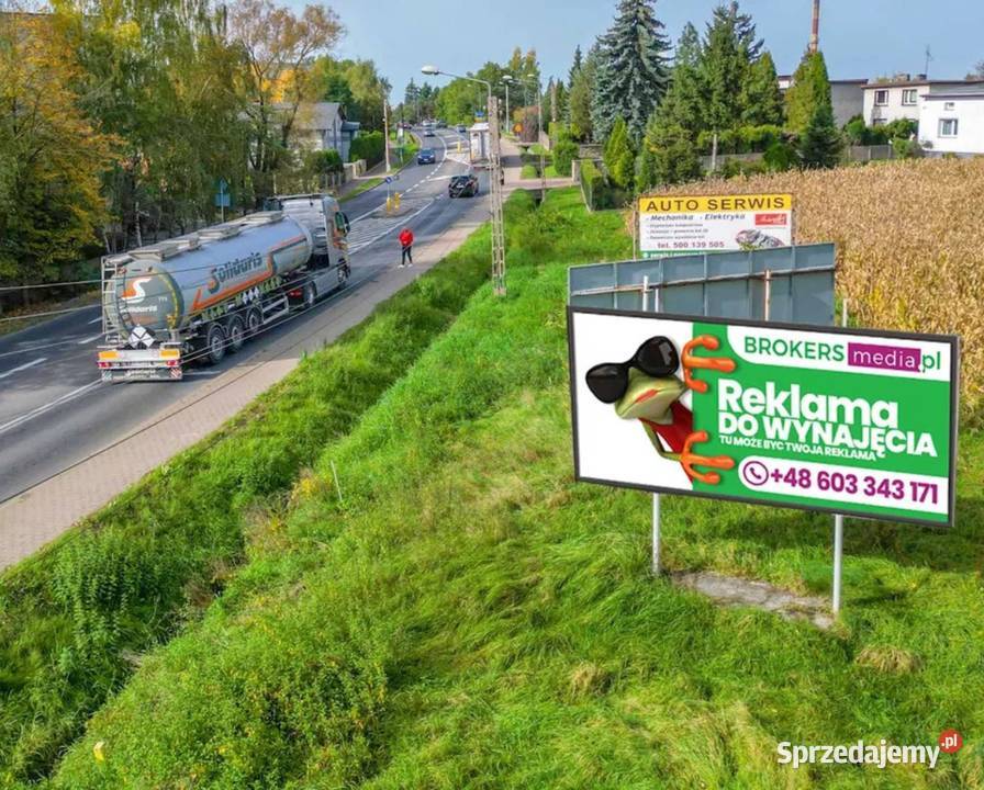 Reklama Billboard Bieruń centrum miasta Wydruk małopolskie Zator