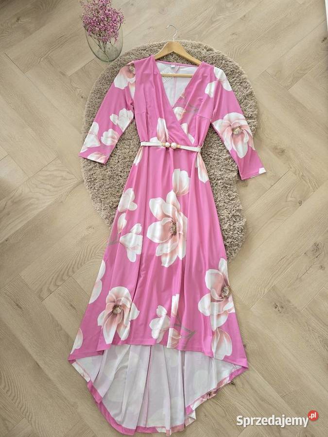 Sukienka asymetryczna Pastelowe Kwiaty Rybnik