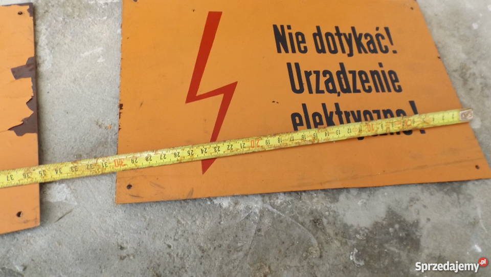 Stare tablice ostrzegawcze z prlu 4 Grodziczno