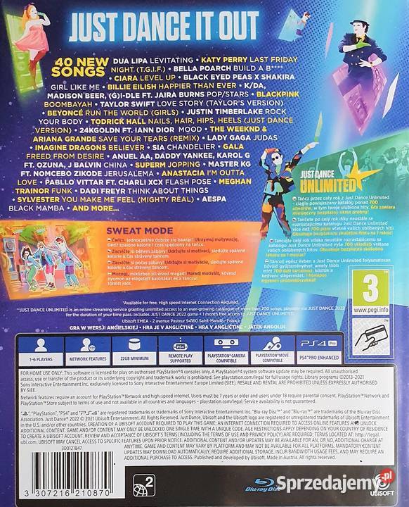 JUST DANCE 2022 PLAYSTATION 4 PLAYSTATION 5 4 5