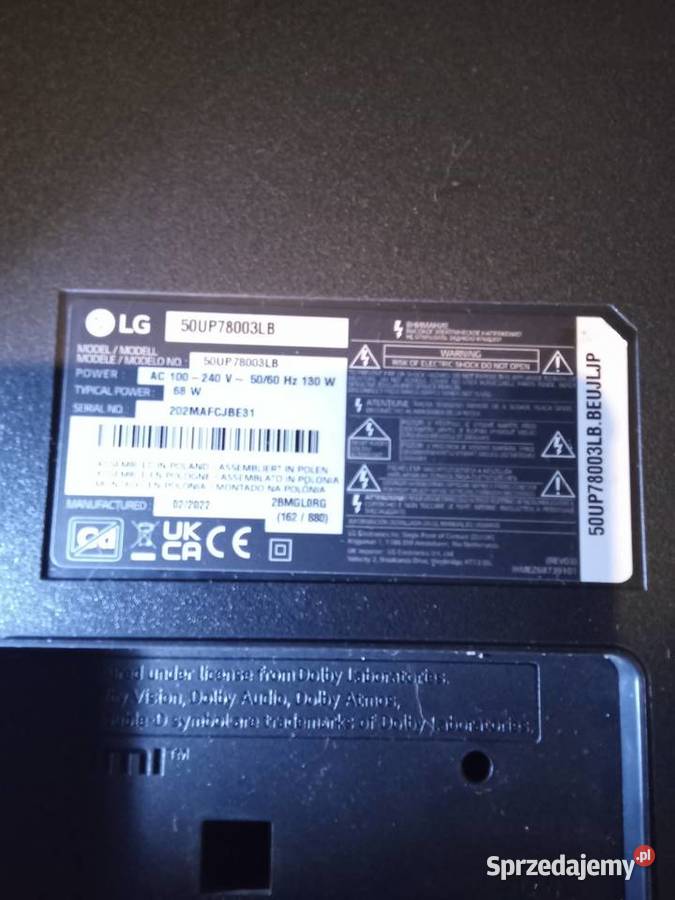 Sprzedam Stopke Telewizora Lg 50 Calowego Okazja LED Golub-Dobrzyń