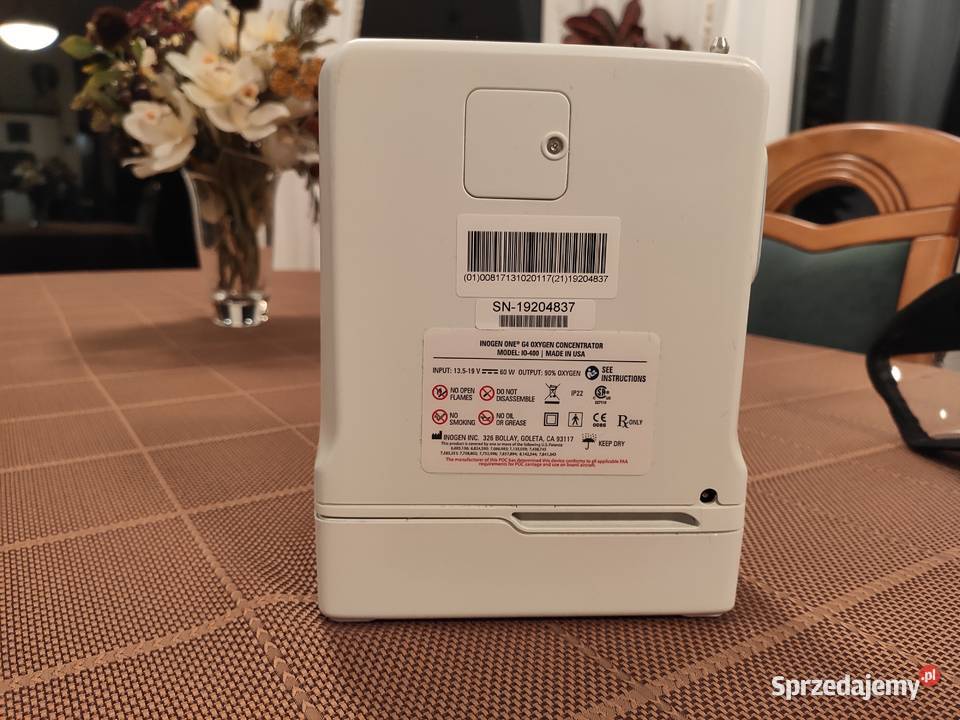 Koncentrator tlenu Inogen One G4 8 ognbat Kartuzy sprzedam