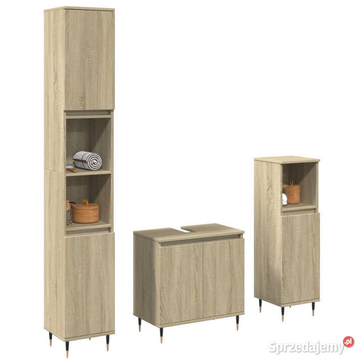 3cz zestaw mebli łazienkowych kolor dąb sonoma Warszawa