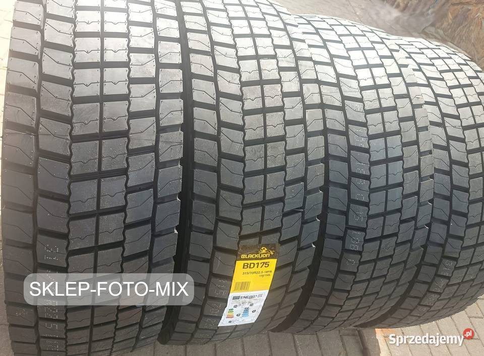 BlackLion BD175 31570 R225 Opony Napędowe Nowe 4 22.5cale Opony i felgi Zarębki sprzedam