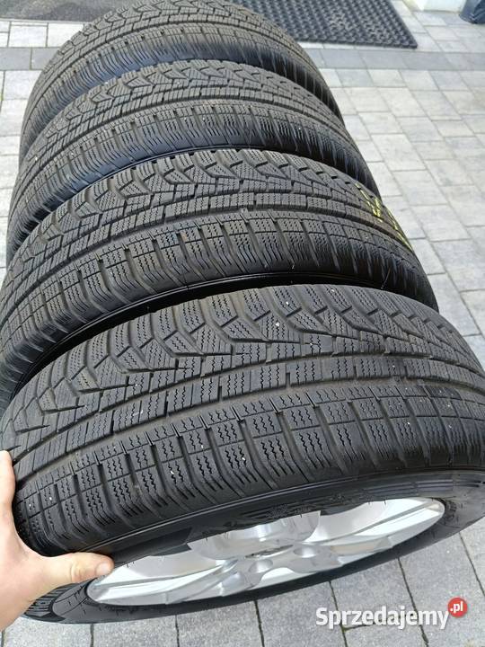 Alufelgi Kia 16 zimówki z oponami Hankook 7 mm Samochodowe warmińsko-mazurskie Elbląg