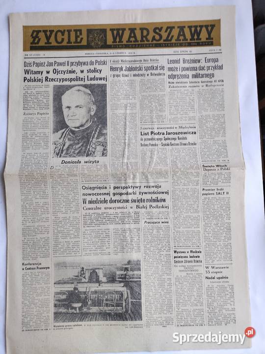 Życie Warszawy z 1979r i z 1981r pismo codzienne Gdynia