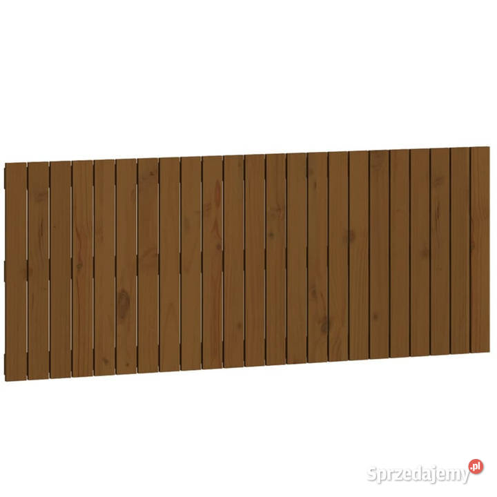 Wezgłowie łóżka miodowy brąz 147x3x60 lite Warszawa