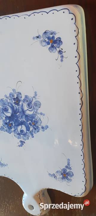 Stara deska ceramiczna do serwowania serów biały Resko