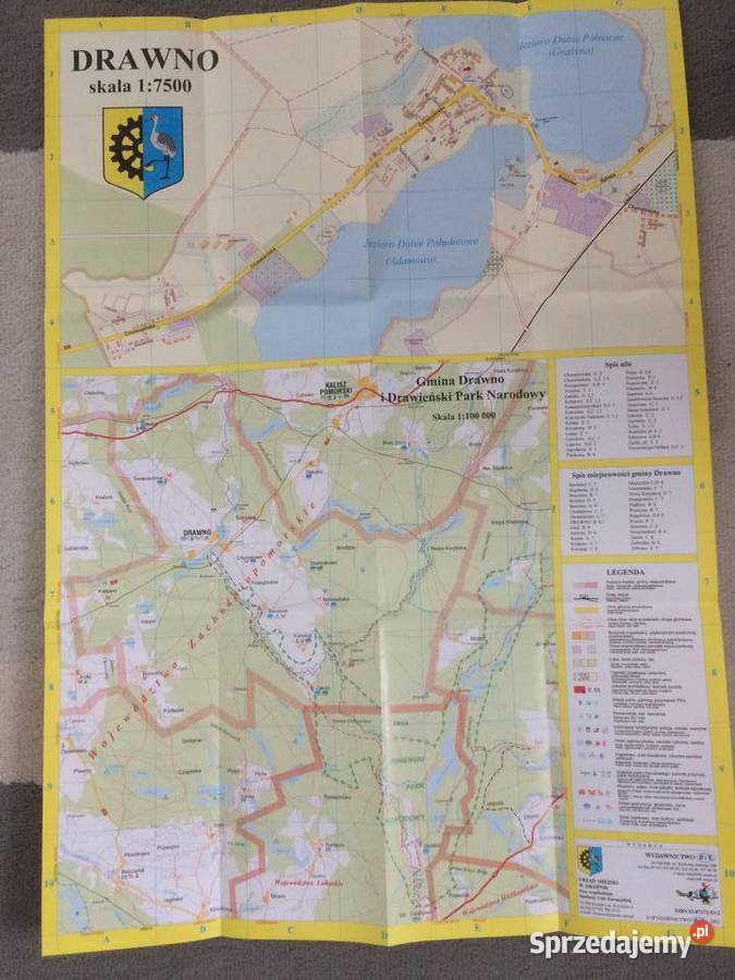 752 Drawno Plan Miasta Mapa Gminy Szczecin