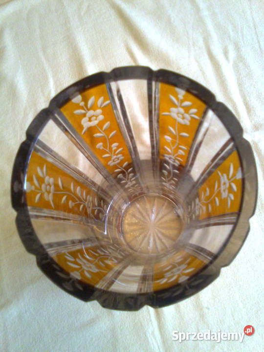 Wazon kryształowy Huta Szkła Julia Porcelana i szkło Porcelana i szkło Łódź