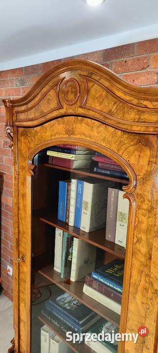 Piękna biblioteka witryna Ludwik Filip antyk Łagów