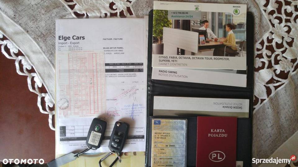 Skoda Octavia II FL 16 TDI Elegance Sprowadzona beżowy Octavia dolnośląskie Wrocław