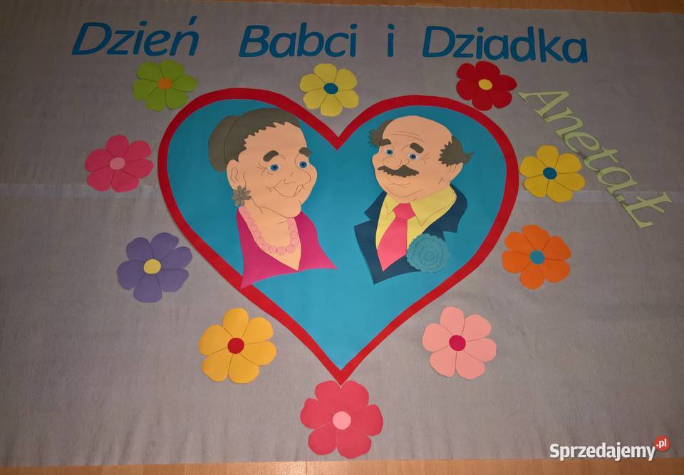 Dekoracje na Dzień Babci i Dziadka z brystolu Dla Dziecka Garwolin