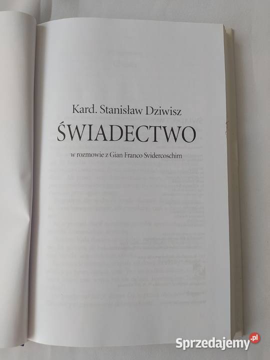 ŚWIADECTWO Stanisław Dziwisz Hajnówka