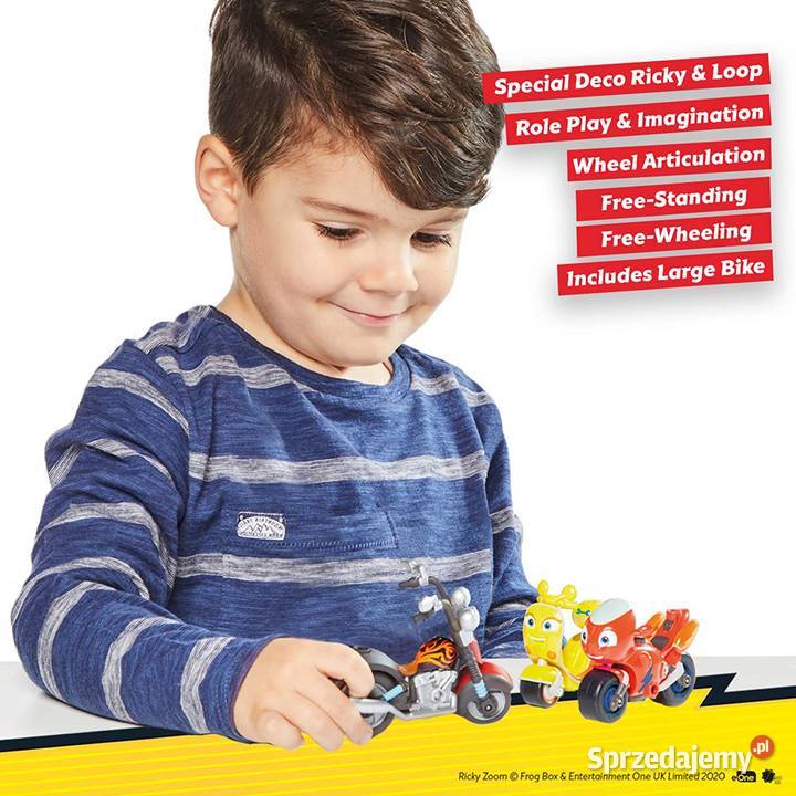 Figurki Zestaw Motor Motocykl Ricky Zoom Maxwell Zabawki Mogilany