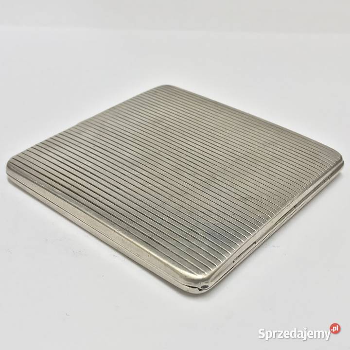 Srebrna PAPIEROŚNICA SREBRO 830 122g lata 30 XX Warszawa