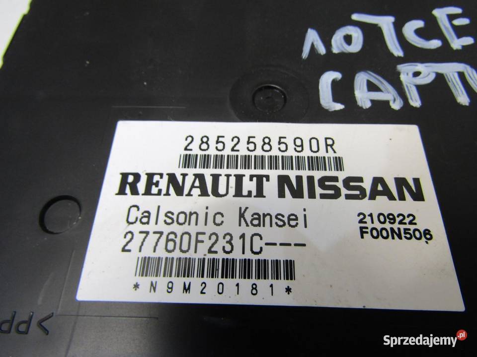 STEROWNIK MODUŁ KLIMATYZACJI RENAULT CAPTUR II sprzedam