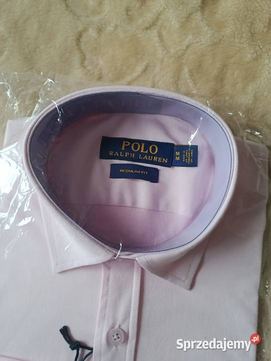 Koszula męska Ralph Lauren bawełniana różowa Białystok