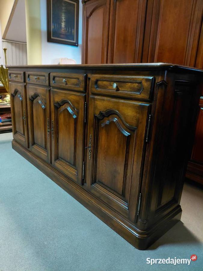 Stylowa komoda bufet lite drewno dębowe Białystok