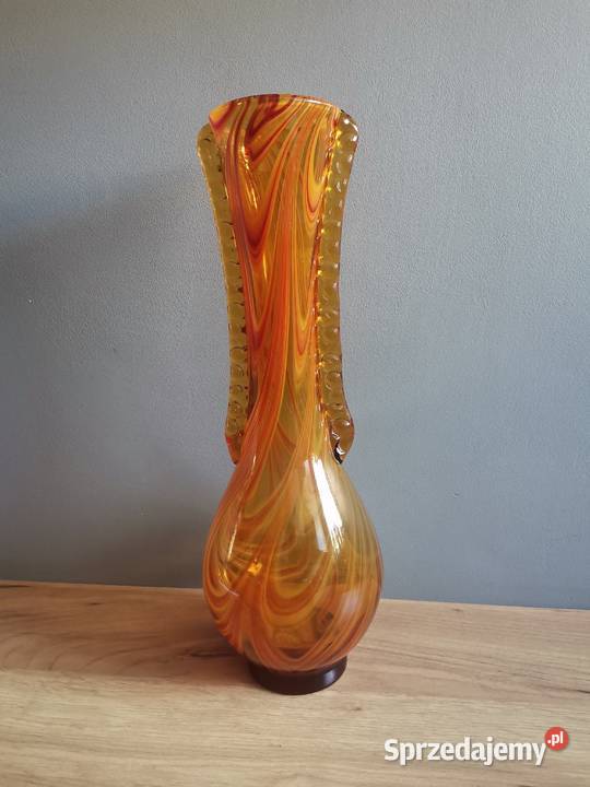 Stary duży wazon huta Laura Tarnów projekt