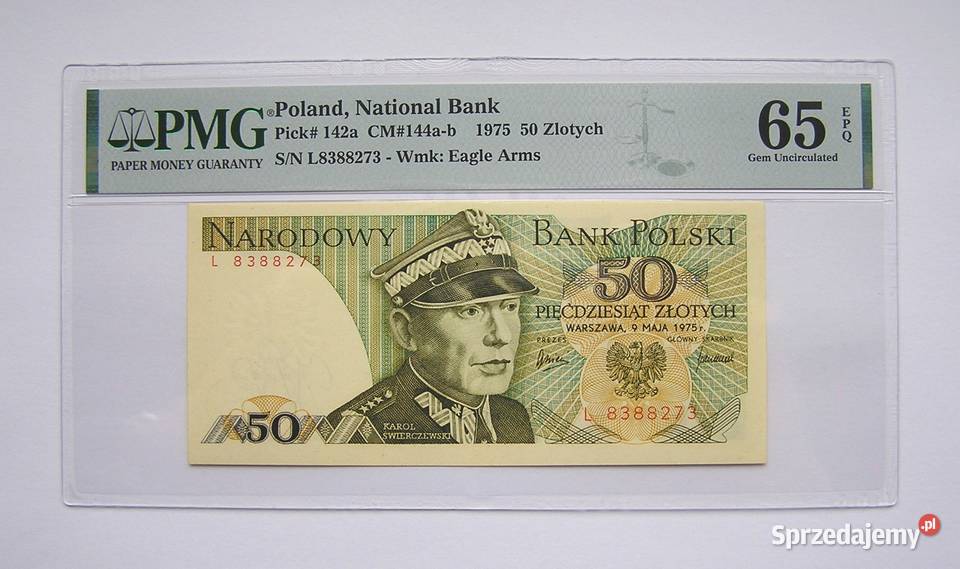Polska 50 1975 r Seria L PMG 65 EPQ L 5 Rydzyna