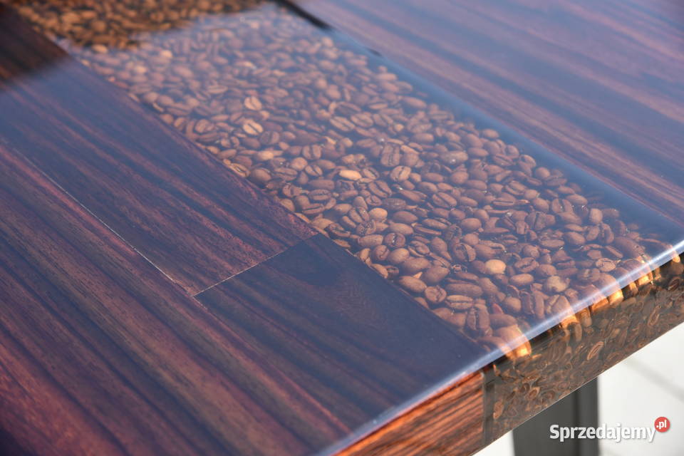 Stolik kawowy palisander coffee table epoxy 50cm Swarzędz sprzedam
