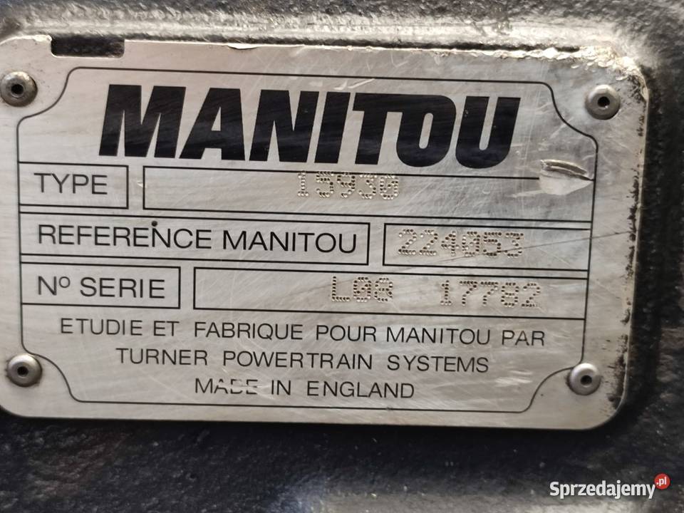Przekładnia kątowa 224053 Manitou MLT sprzedam