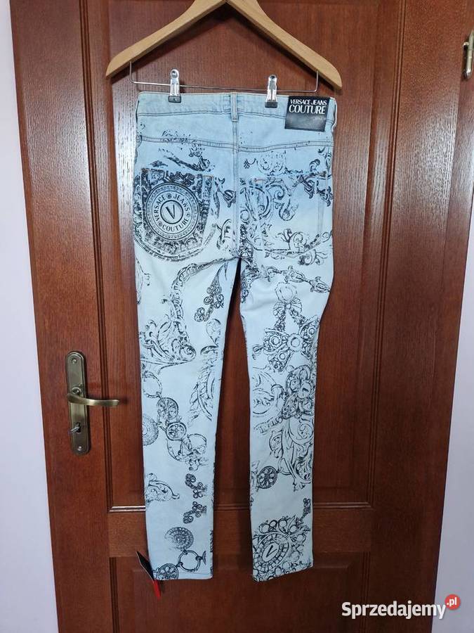 Nowe spodnie oryginalne dżinsy damskie Versace