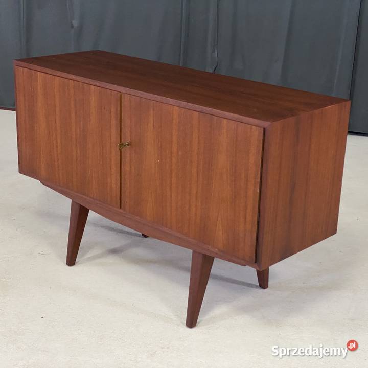 Para szafek vintage PRL lata 60 teak styl