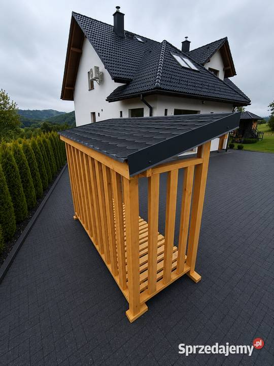 Wiata na drewno PREMIUM Drewutnia Producent Rychwałdek
