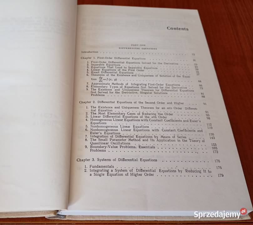 Differential equations and the calculus of matematyka Podręczniki