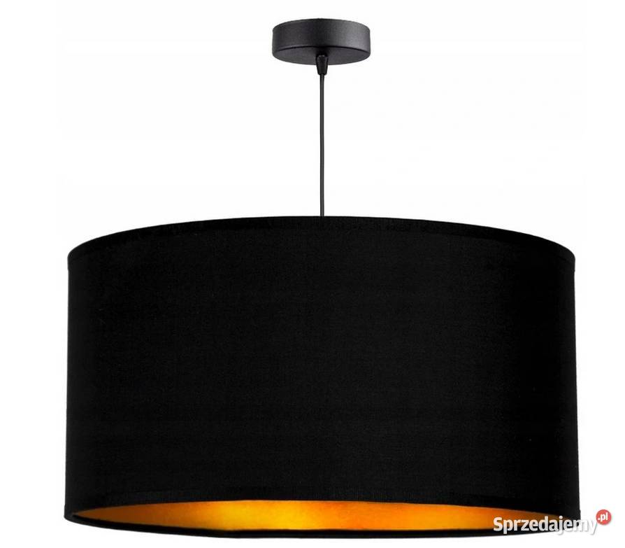 LAMPA WISZĄCA SUFITOWA ŻYRANDOL ZŁOTA Czarna Oświetlenie Choroszcz