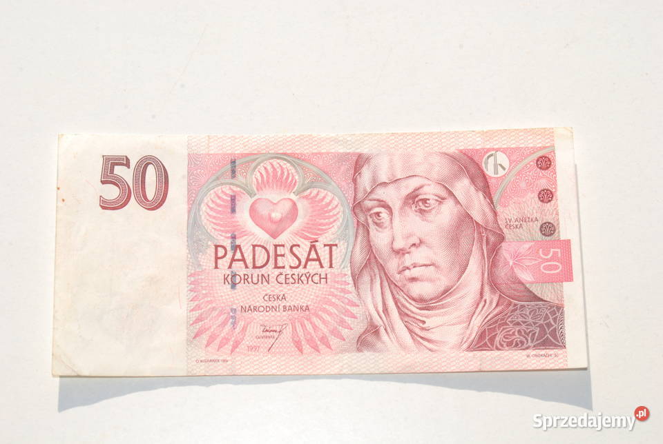 Stary banknot 50 koron Czeskich Czechy 1997 Cieszyn sprzedam