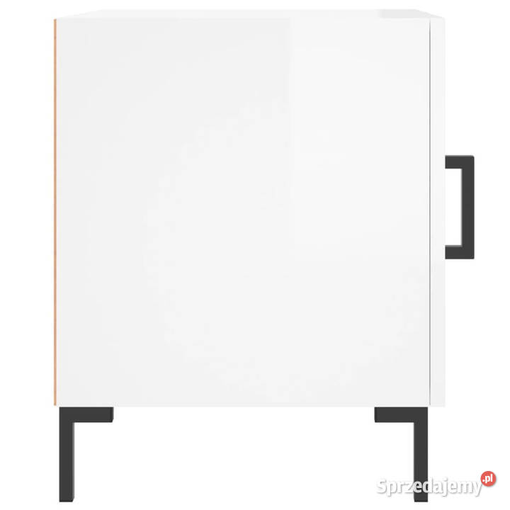 Szafki nocne 2 białe z połyskiem 40x40x50 mazowieckie Warszawa