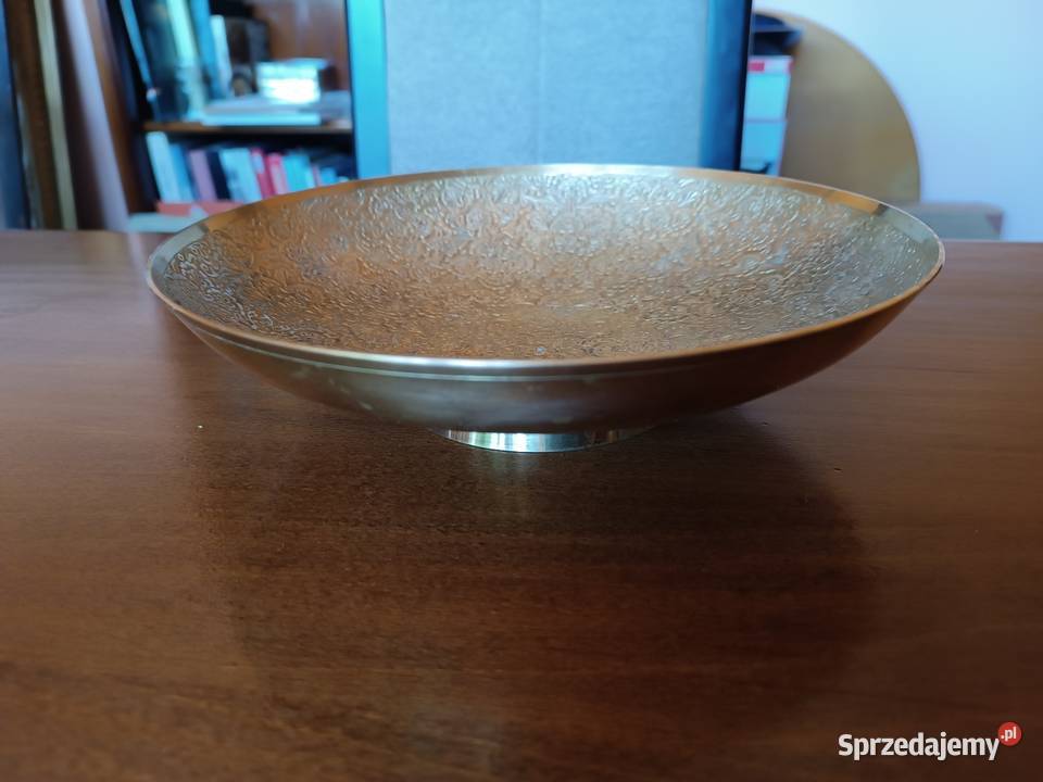 Szala okrągła mosiężna np na owoce Lata 7080 Szczyrk