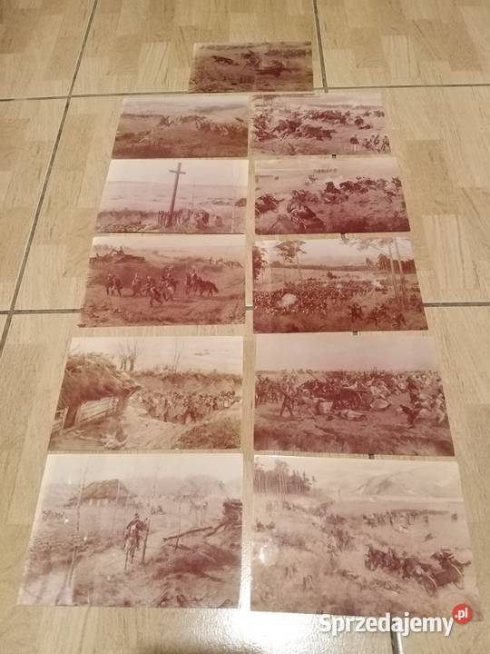 Zestaw Pocztówek Panorama Racławicka 11 sztuk Wałbrzych