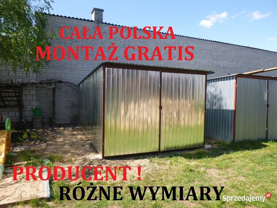 Garaż blaszany GARAŻE BLASZANE KRAJ SZYBKI Dom i Ogród Katowice