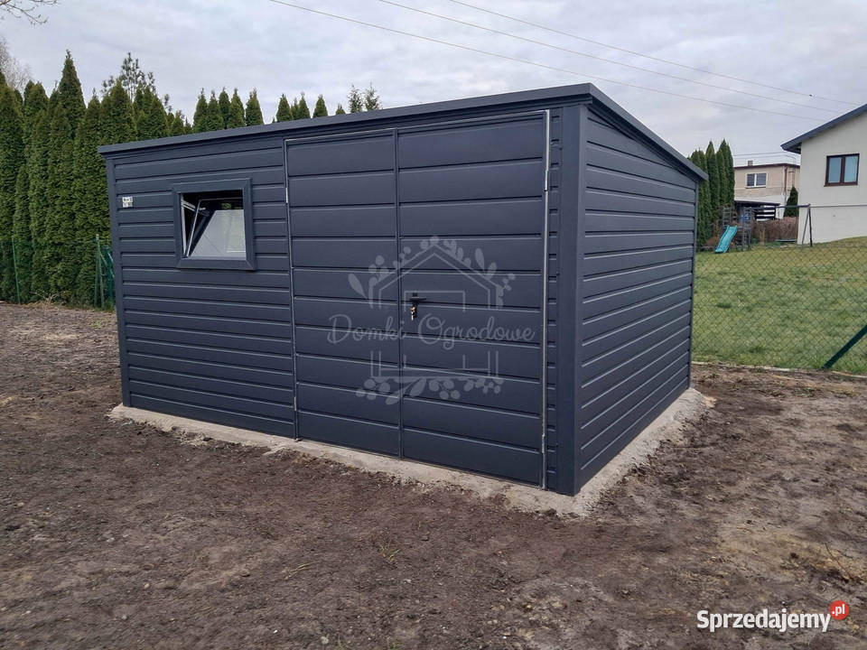 Schowek domek ogrodowy 4x2m brama dwuskrzydłowa Katowice sprzedam
