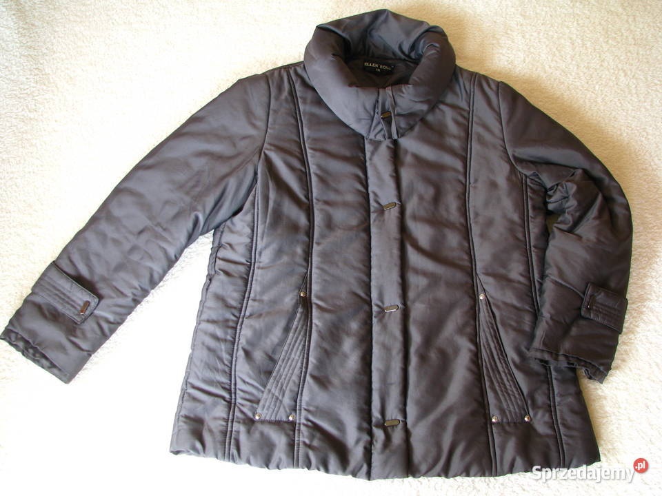 Eleganckosportowa ciepła kurtka damska oliwkowa Brzegi